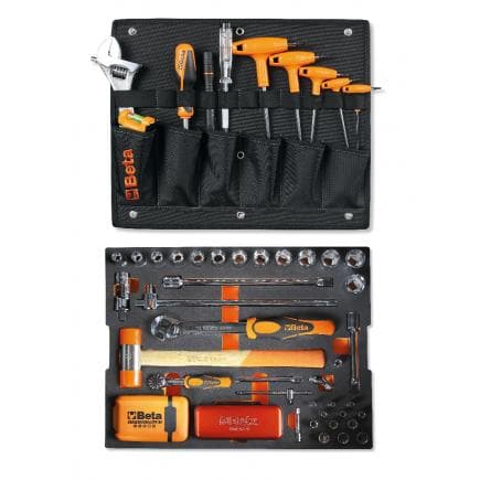 BETA 059900003 - Assortiment de 116 outils pour valise COMBO C99V3 / 2C avec plateau en mousse EVA pour la réparation de voiture