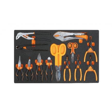 BETA 024510130 - Plateau thermoformé souple avec pinces et outils de coupe (vide)