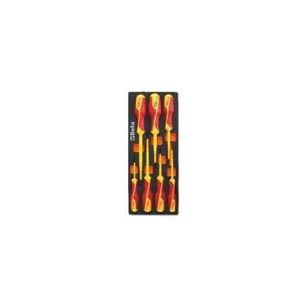 BETA 024510226 - Plateau thermoformé souple avec tournevis isolés 1000V (vide)