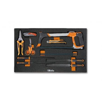 BETA 024510284 - Plateau souple en EVA avec limes et outils de coupe (vide)