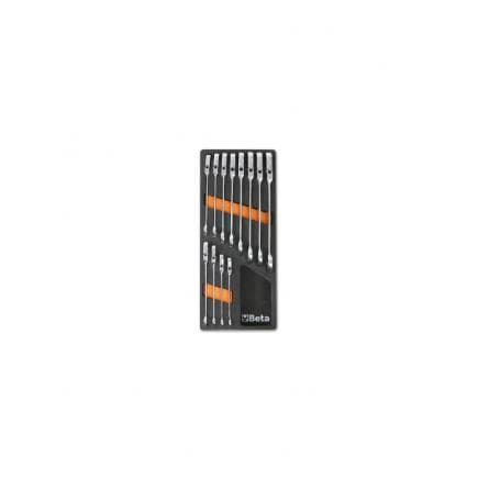 BETA 024510046 - Plateau thermoformé souple avec clés à cliquet articulées (vide)