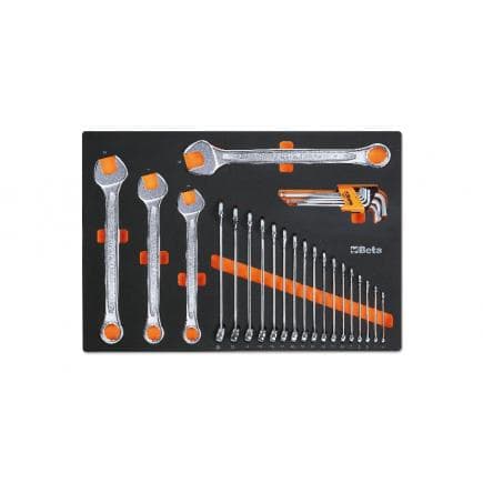 BETA 024590010 - Plateau thermoformé souple avec clés mixtes (vide)