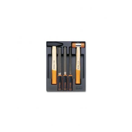 BETA 024000411 - Plateau thermoformé rigide avec marteaux, maillets et limes (vide)