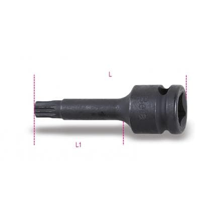 BETA 007201505 - Douille mâle à chocs vis XZN® 1/2"