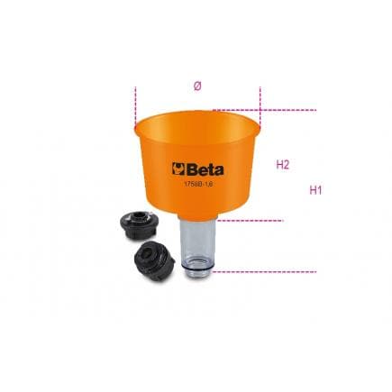 BETA 017580033 - Entonnoir anti-reflux de 1600 ml avec raccords rapides