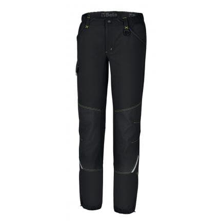 BETA 076000103 - Pantalon "work trekking" en tissu stretch, noir/vert