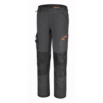 BETA 078180003 - Pantalon de travail multipoches avec empiècements en tissu stretch, gris