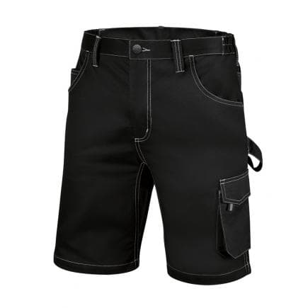BETA 078310100 - Bermuda de travail extensible, noir