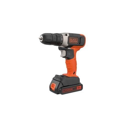 BLACK & DECKER BCD001C1-QW - Perceuse-visseuse sans fil 18V- 1,5Ah (avec batterie et chargeur)