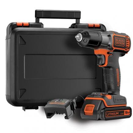 BLACK & DECKER ASD184K-QW - Perceuse visseuse à batterie Autosense 18V 1,5Ah dans mallette