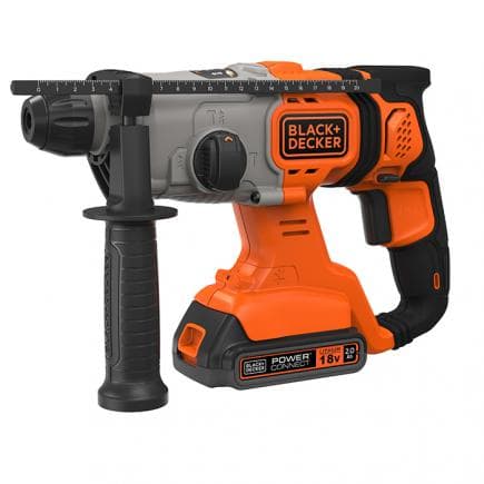 BLACK & DECKER BCD900D1S-QW - Perforateur SDS-Plus à batterie 18V 2,0Ah dans carton