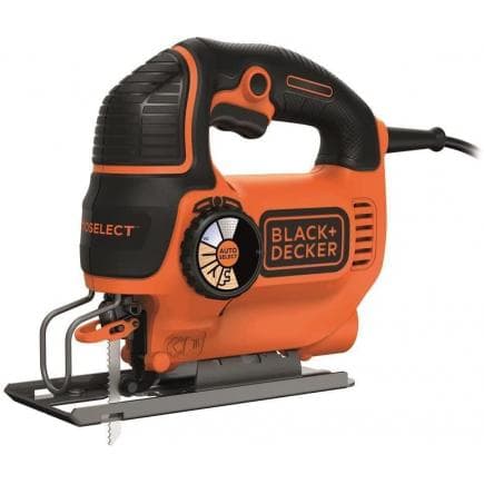 BLACK & DECKER KS801SE-QS - Scie sauteuse Autoselect à fil pendulaire 550W dans carton avec une lame