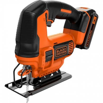 BLACK & DECKER BDCJS18-QW - Scie sauteuse à batterie pendulaire 18V 2,0Ah dans carton avec une lame
