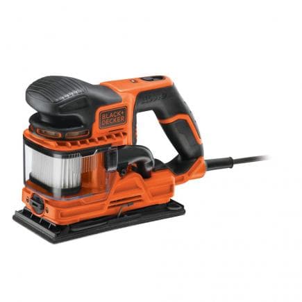 BLACK & DECKER KA330EKA-QS - Ponceuse orbitale Duosand-tm- à fil 1/3 de feuille 270W dans mallette avec accessoires