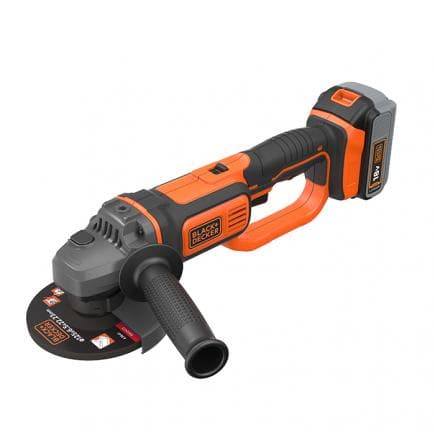 BLACK & DECKER BCG720M1-QW - Meuleuse d'angle à batterie 18V 4,0Ah avec chargeur