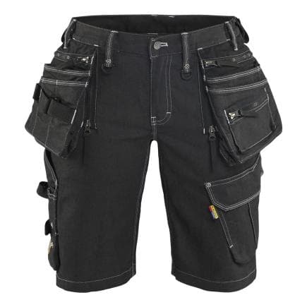 BLAKLADER 799211419900C40 - Short X1900 artisan stretch femme Noir