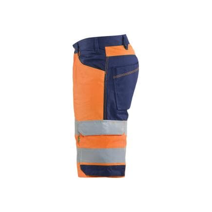 BLAKLADER 170918125389C50 - Short haute-visibilité, orange fluo/marine