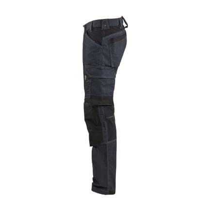 BLAKLADER 175111418999C52 - Pantalon artisan denim stretch, marine/noir