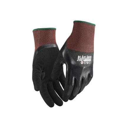 BLAKLADER 2987142199007 - Gants de travail tactiles enduits de nitrile résistants à la coupure niveau D, noir (lot multiple)