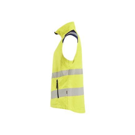 BLAKLADER 309219053389S - Gilet haute-visibilité femme, jaune fluo/marine