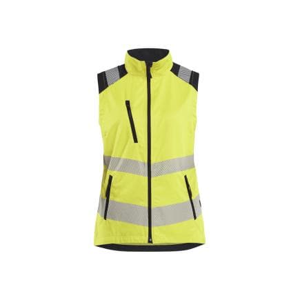 BLAKLADER 309219053399XL - Gilet haute-visibilité femme, jaune fluo/noir
