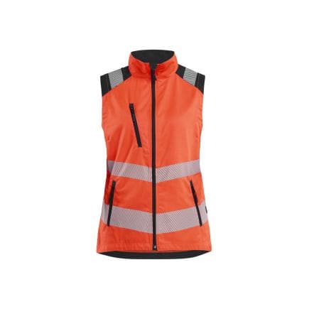 BLAKLADER 309219055599XXXL - Gilet haute-visibilité femme, rouge fluo/noir