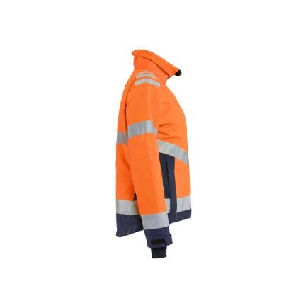 BLAKLADER 476219775389M - Veste hiver haute-visibilité légère femme, orange fluo/marine