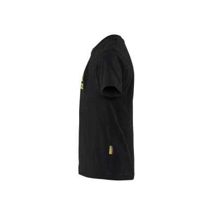 BLAKLADER 52001042993398/104 - T-shirt enfant, noir/jaune fluo
