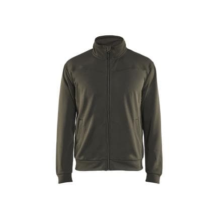 BLAKLADER 336225264599M - Sweat zippé Vert Kaki/Noir