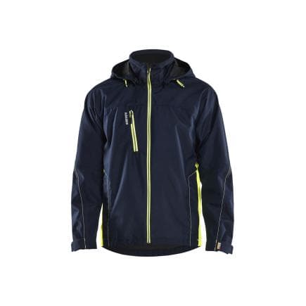 BLAKLADER 479019778633S - Veste hardshell Bleu marine foncé/Jaune fluo