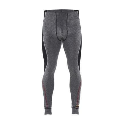 BLAKLADER 184517369699XXL - Bas de sous-vêtement XWARM 100% merino Gris moyen/Noir