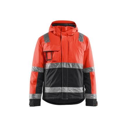 BLAKLADER 487019875599L - Veste hiver haute-visibilité stretch Rouge/Noir