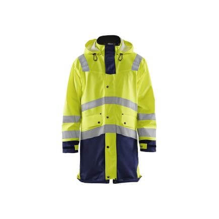 BLAKLADER 432620053389L - Veste de pluie haute-visibilité Level 3 Jaune/Marine