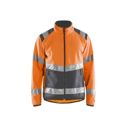 BLAKLADER 487725165396XL - Veste Softshell Orange fluo/Gris anthracite