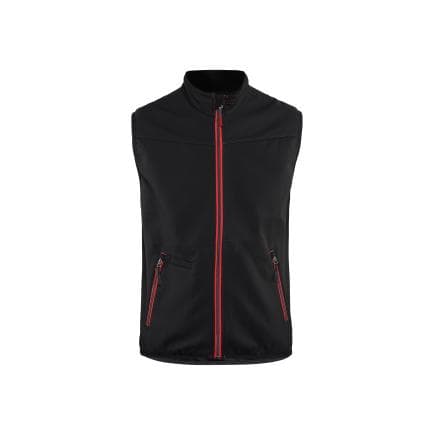BLAKLADER 385025169956XXL - Gilet Softshell sans manches Noir/Rouge