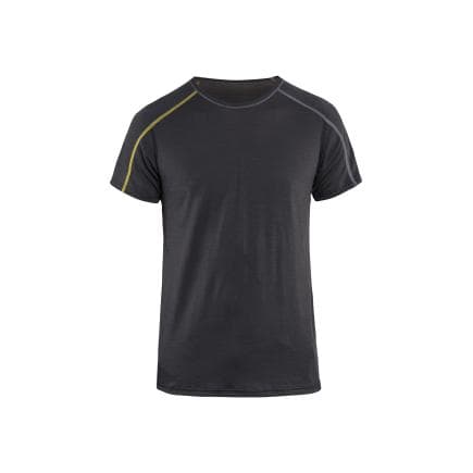 BLAKLADER 479817349835M - Haut de sous-vêtements XLIGHT 100% Merino Gris foncé/Jaune