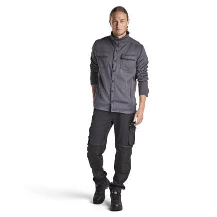 BLAKLADER 323225339991XL - Chemise en polaire piqué Noir melange