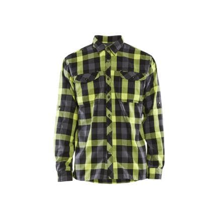 BLAKLADER 329911539933L - Chemise flannelle Noir/Jaune