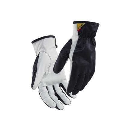 BLAKLADER 2802145986109 - Gants de protection en cuir Marine foncé/Blanc (lot multiple)