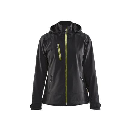 BLAKLADER 471925139933L - Veste Softshell Femme Noir/Jaune