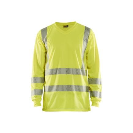 BLAKLADER 338510133300L - T-shirt manches longues UV haute-visibilité Jaune