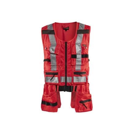 BLAKLADER 303218045500L - Gilet porte-outil haute-visibilité Rouge
