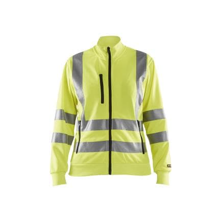 BLAKLADER 330819743300L - Sweat zippé haute-visibilité femme Jaune