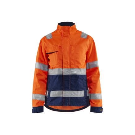 BLAKLADER 490318115389M - Veste haute-visibilité femme Orange/Marine