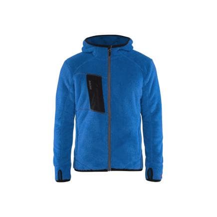 BLAKLADER 486325028000L - Veste en moumoute à capuche Bleu