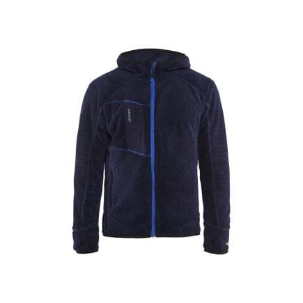 BLAKLADER 486325028985XXL - Veste en moumoute à capuche Marine/Bleu Roi