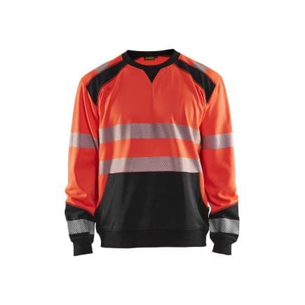 BLAKLADER 354125285599L - Sweat haute-visibilité Rouge/Noir