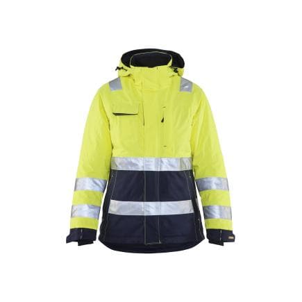 BLAKLADER 487219873389S - Veste doublée haute-visibilité femme Jaune/Marine