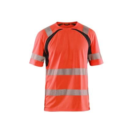 BLAKLADER 339710135599XL - T-shirt haute-visibilité anti-UV Rouge/Noir