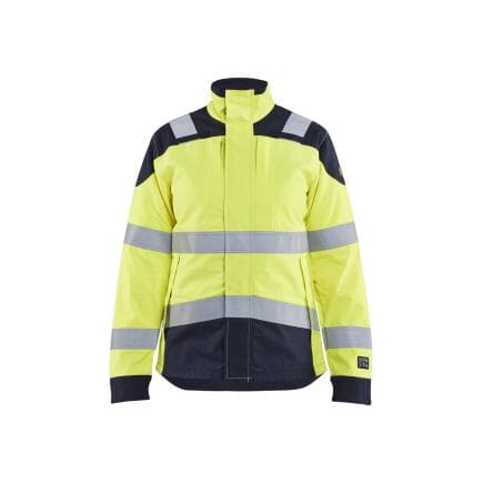 BLAKLADER 496915123389S - Veste multinormes inhérent Hi Vis femme Jaune/Marine